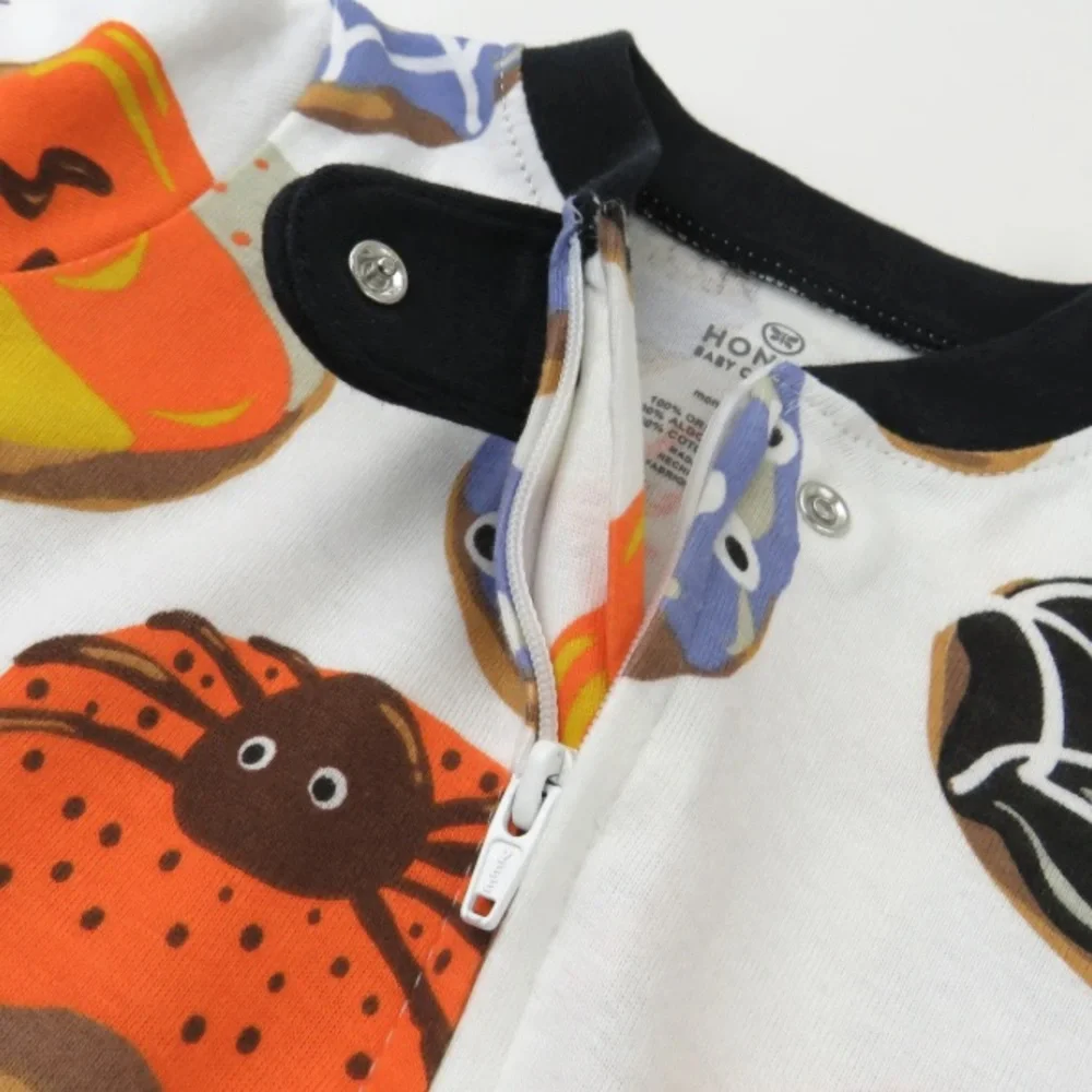 HONEST ORGANIC Cotton Fun Foods Halloween Sleep & Play Pajamas